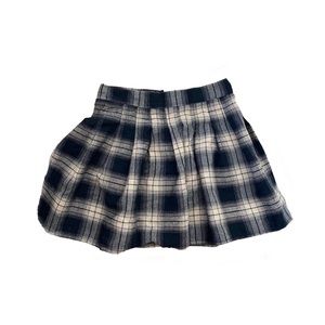 vintage plaid pleated skirt